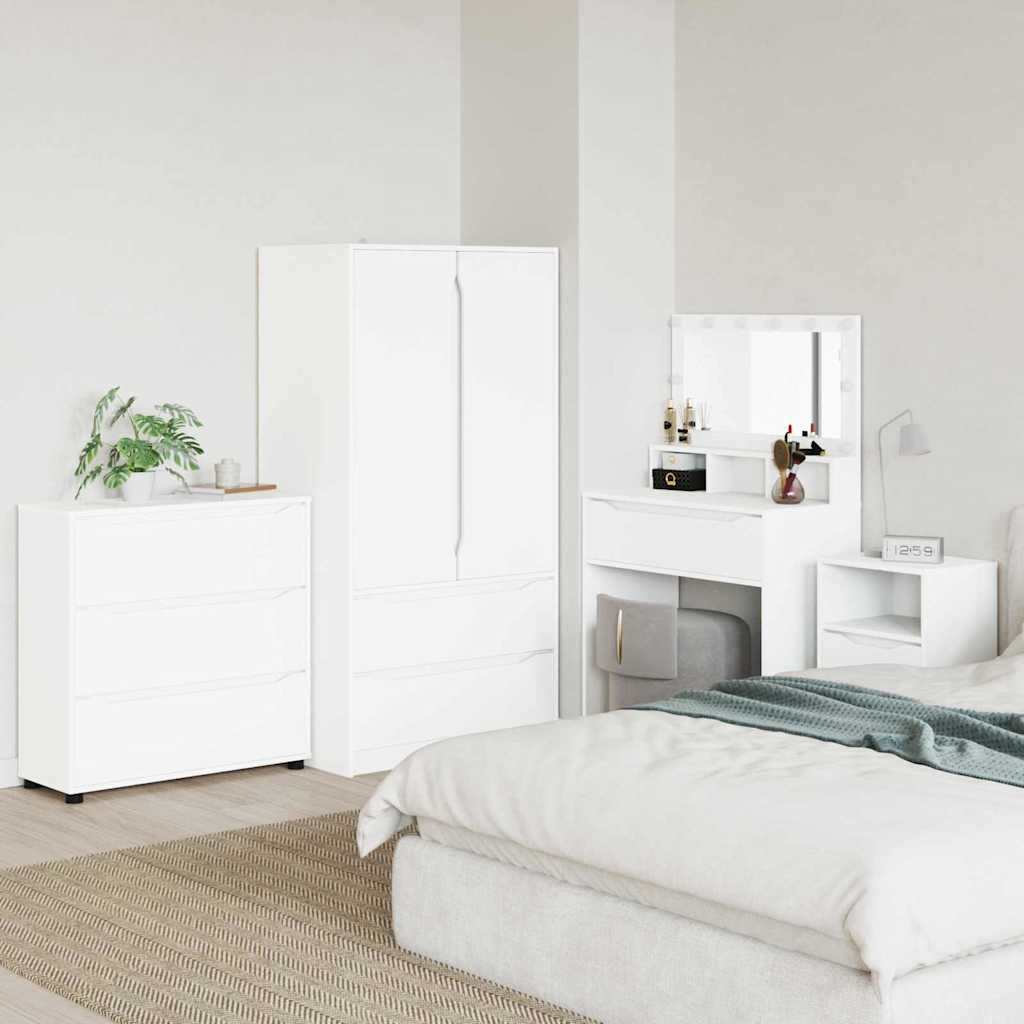 Armoire de rangement Blanc 80 x 31 x 81 cm Bois d'ingénierie - XIOS