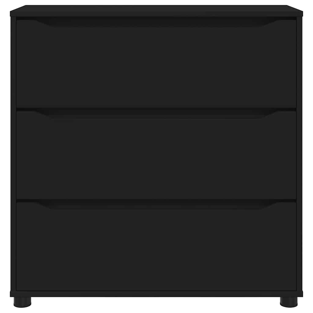 Armoire de rangement Noir 80 x 31 x 81 cm Bois d'ingénierie - XIOS