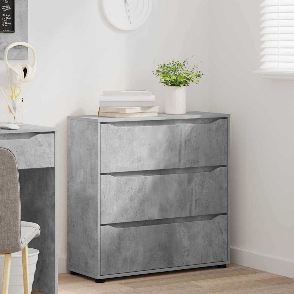 Armoire de rangement Gris béton 80 x 31 x 81 cm - XIOS
