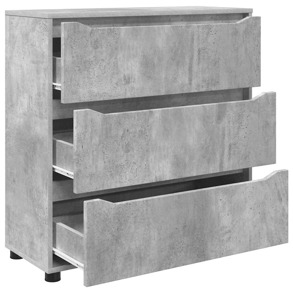 Armoire de rangement Gris béton 80 x 31 x 81 cm - XIOS
