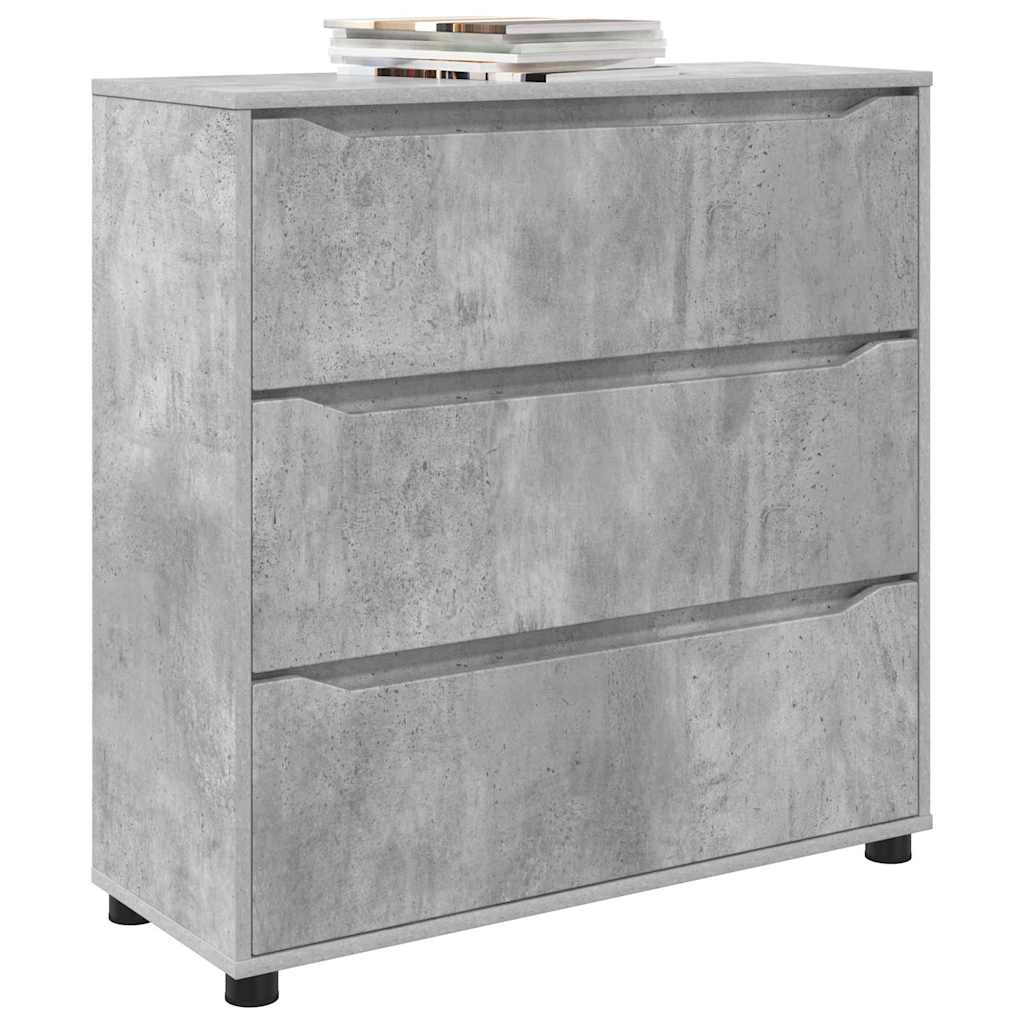 Armoire de rangement Gris béton 80 x 31 x 81 cm - XIOS