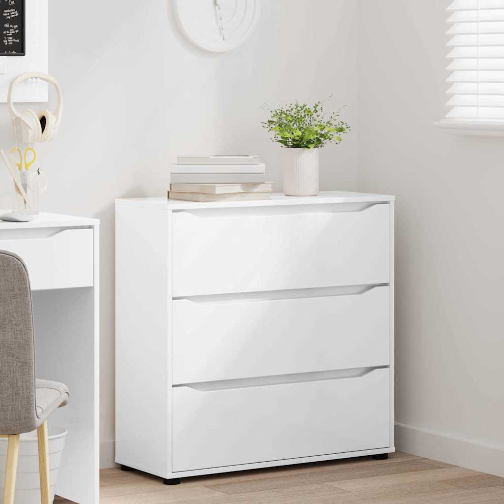 Armoire de rangement Blanc brillant 80 x 31 x 81 cm - XIOS