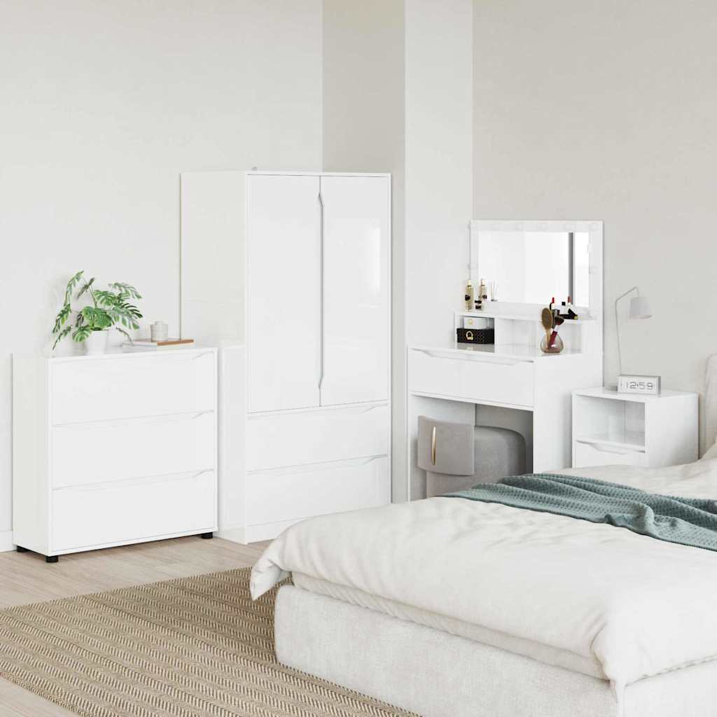 Armoire de rangement Blanc brillant 80 x 31 x 81 cm - XIOS