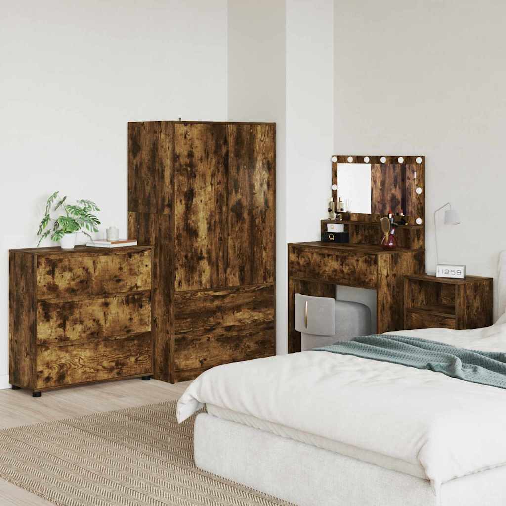 Armoire de rangement Chêne fumé 80 x 31 x 81 cm - XIOS