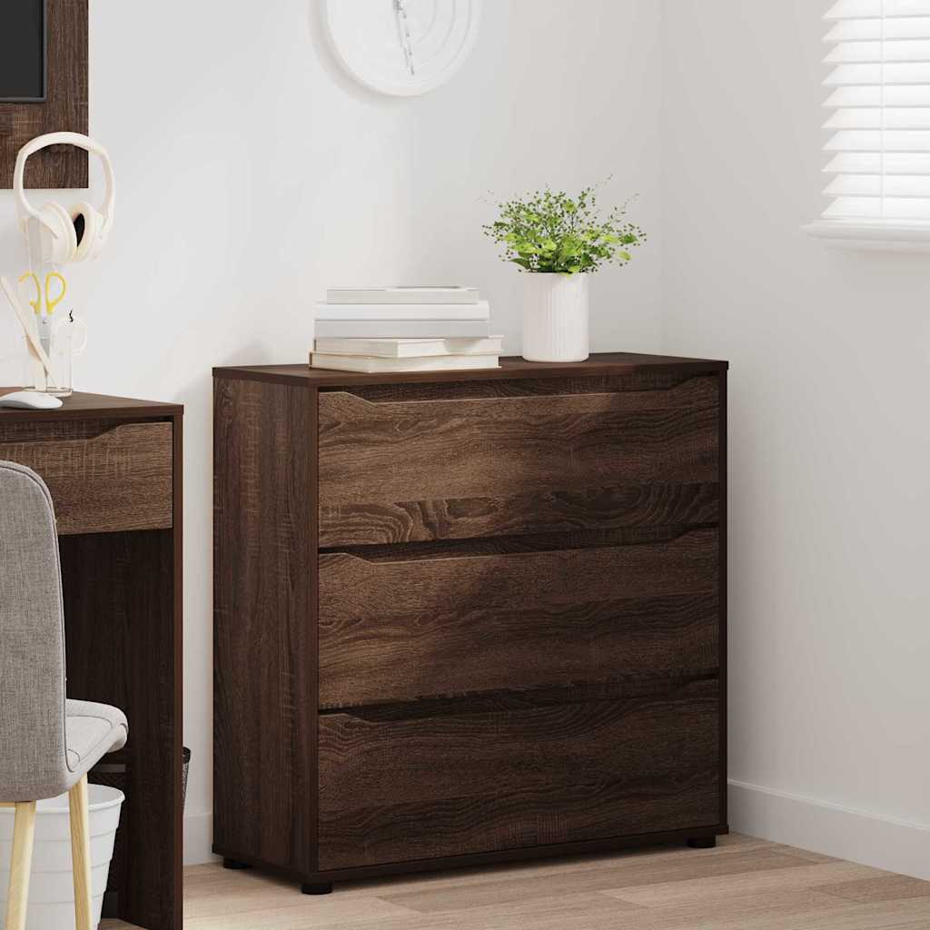 Armoire de rangement Chêne brun 80 x 31 x 81 cm - XIOS