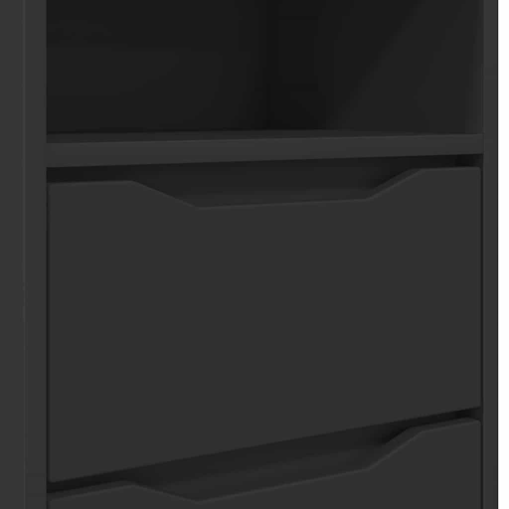 Table de chevet Noir 40 x 30 x 467 cm Bois d'ingénierie - XIOS