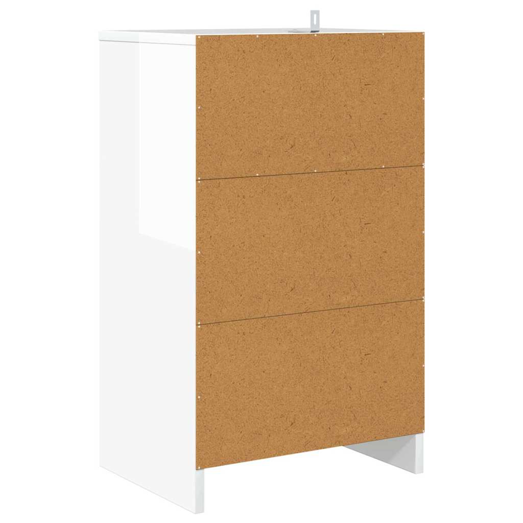 Tables de chevet 2 pcs Blanc brillant 40 x 30 x 467 cm - XIOS