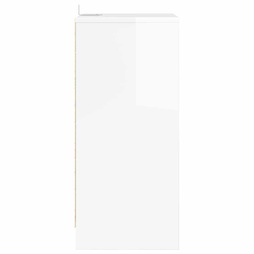 Tables de chevet 2 pcs Blanc brillant 40 x 30 x 467 cm - XIOS