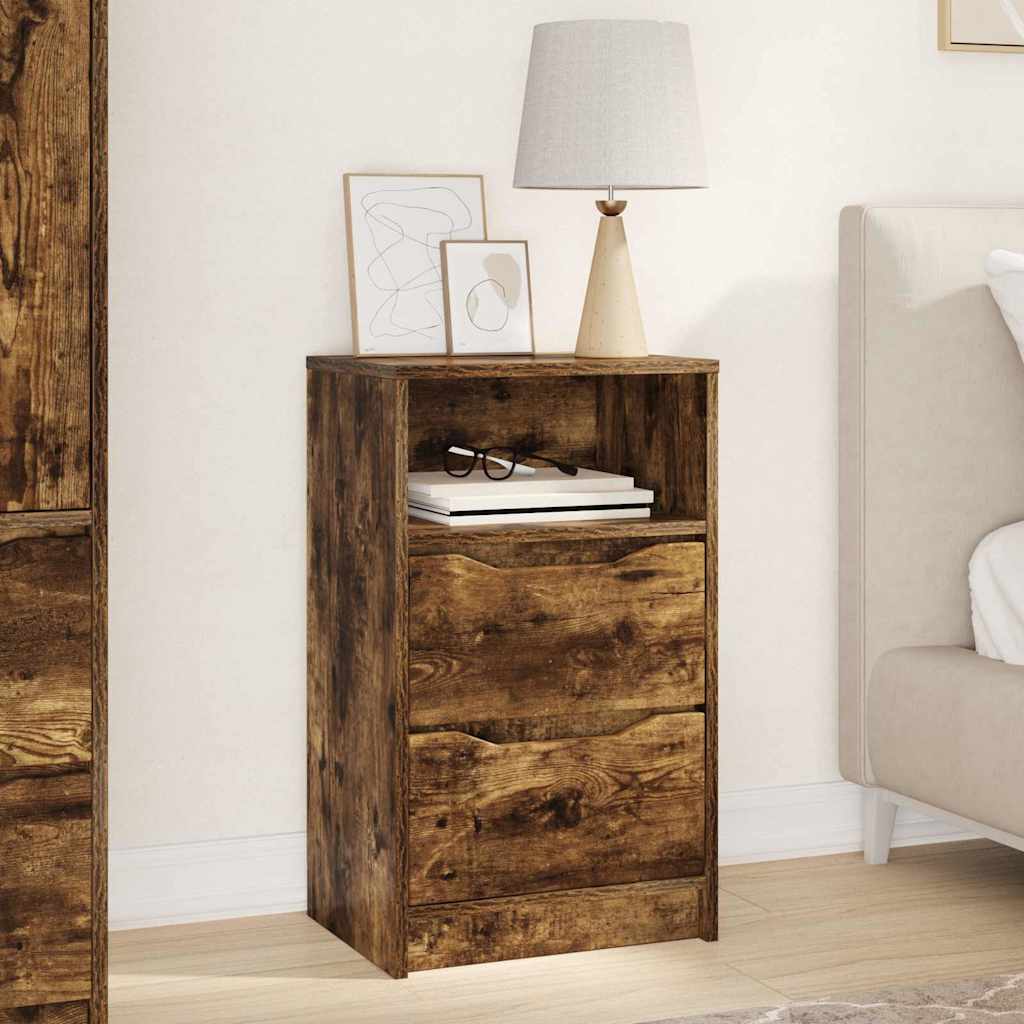 Table de chevet Chêne fumé 40 x 30 x 467 cm Bois d'ingénierie - XIOS