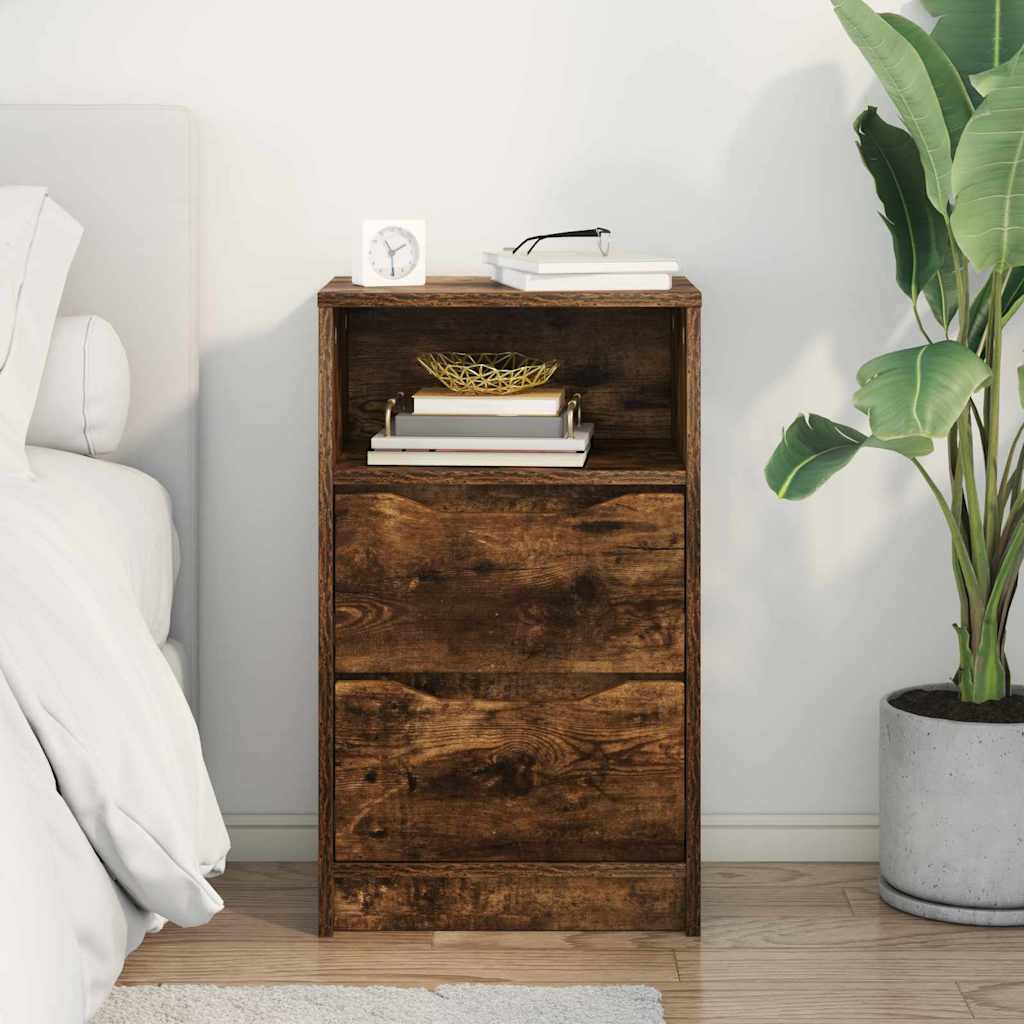 Table de chevet Chêne fumé 40 x 30 x 467 cm Bois d'ingénierie - XIOS