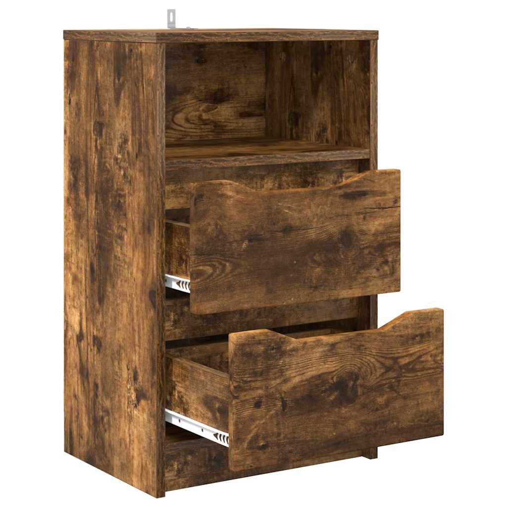 Table de chevet Chêne fumé 40 x 30 x 467 cm Bois d'ingénierie - XIOS