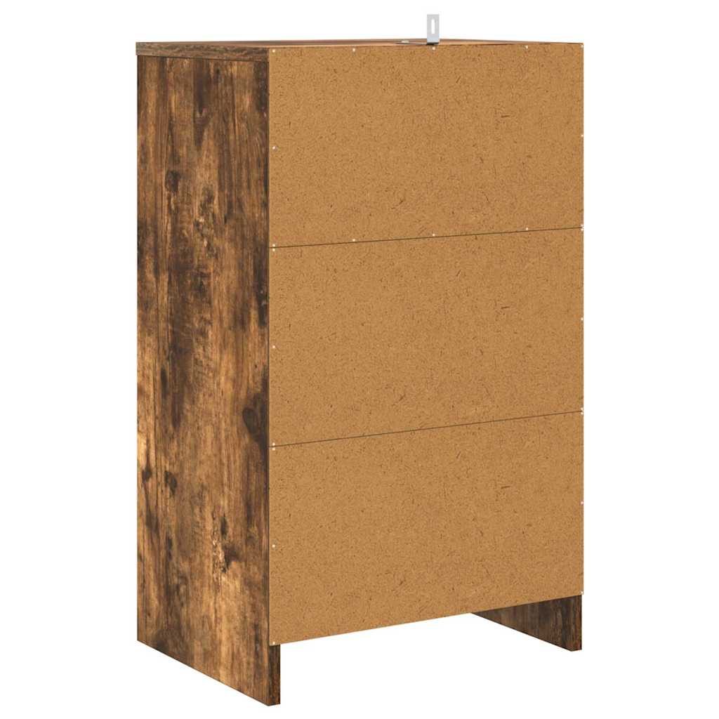 Tables de chevet avec tiroir 2 pcs Chêne fumé 40 x 30 x 467 cm - XIOS