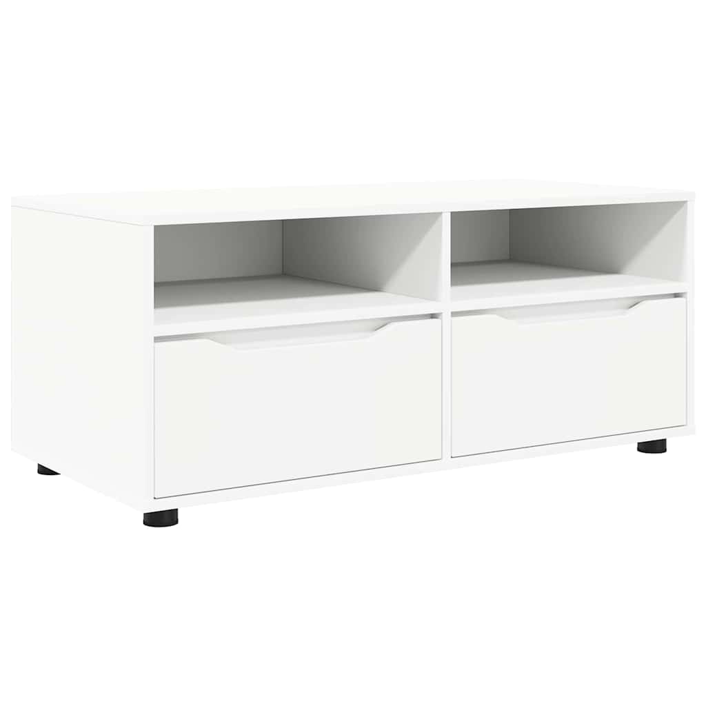 Meuble TV avec tiroir Blanc 100 x 48 x 43 cm Bois d'ingénierie - XIOS