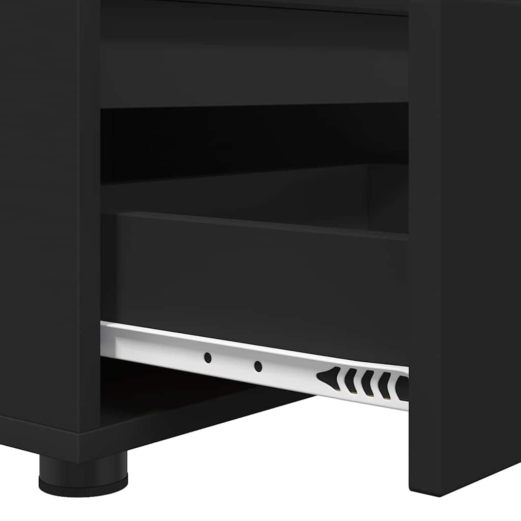 Meuble TV avec tiroir Noir 100 x 48 x 43 cm Bois d'ingénierie - XIOS