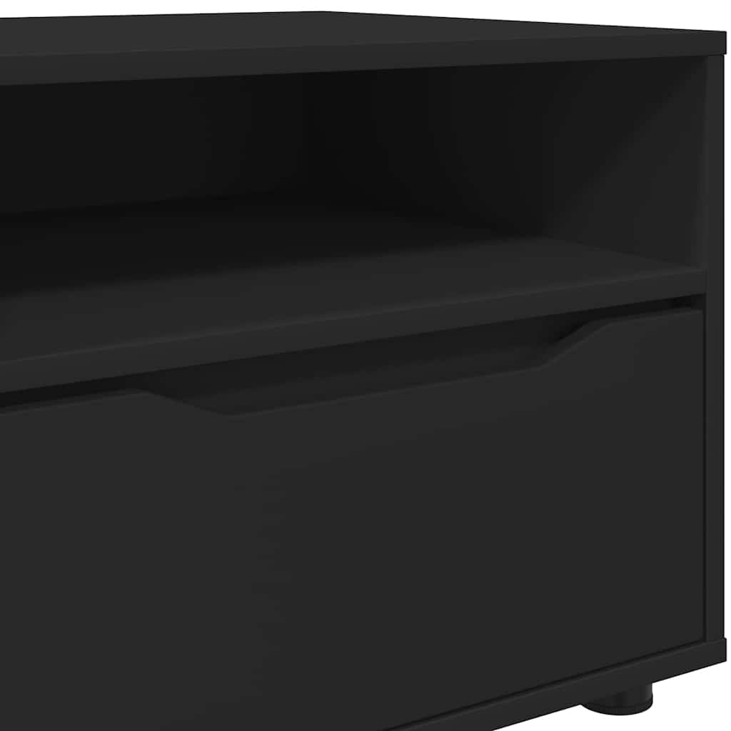 Meuble TV avec tiroir Noir 100 x 48 x 43 cm Bois d'ingénierie - XIOS