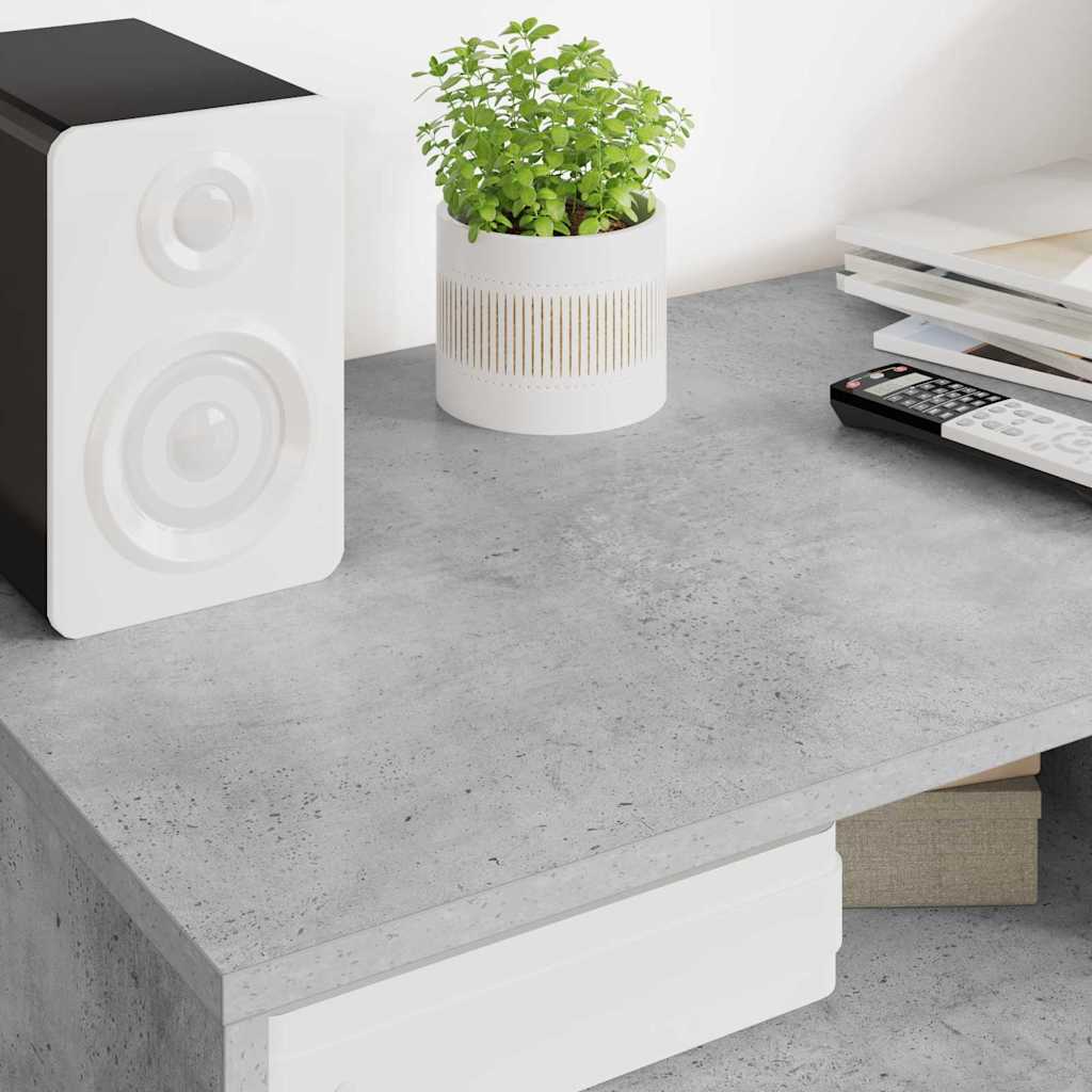 Meuble TV Gris béton 100 x 48 x 43 cm Bois d'ingénierie - XIOS