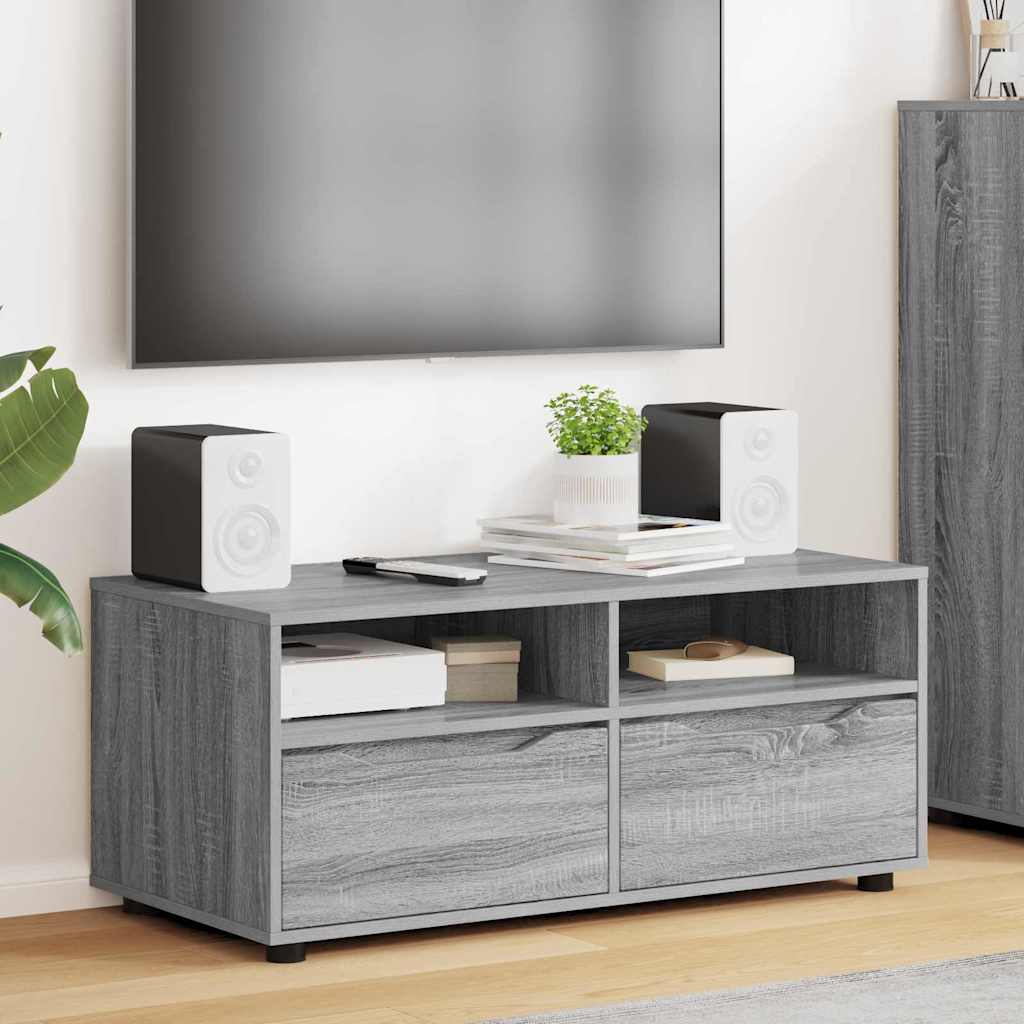Meuble TV Gris Sonoma 100 x 48 x 43 cm Bois d'ingénierie - XIOS