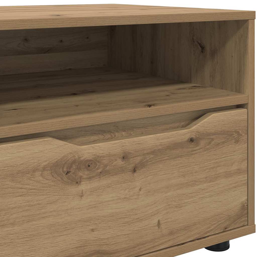 Meuble TV Chêne artisanal 100 x 48 x 43 cm Bois d'ingénierie - XIOS
