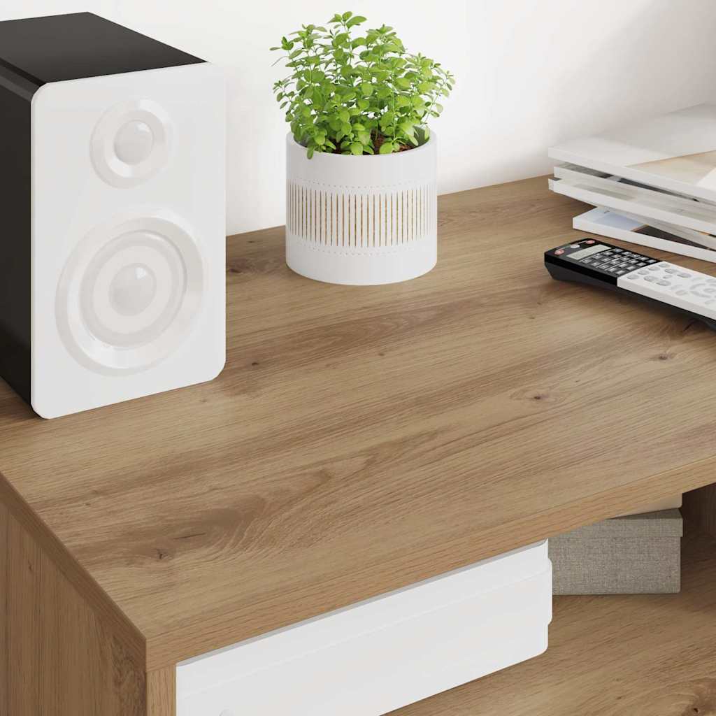 Meuble TV Chêne artisanal 100 x 48 x 43 cm Bois d'ingénierie - XIOS