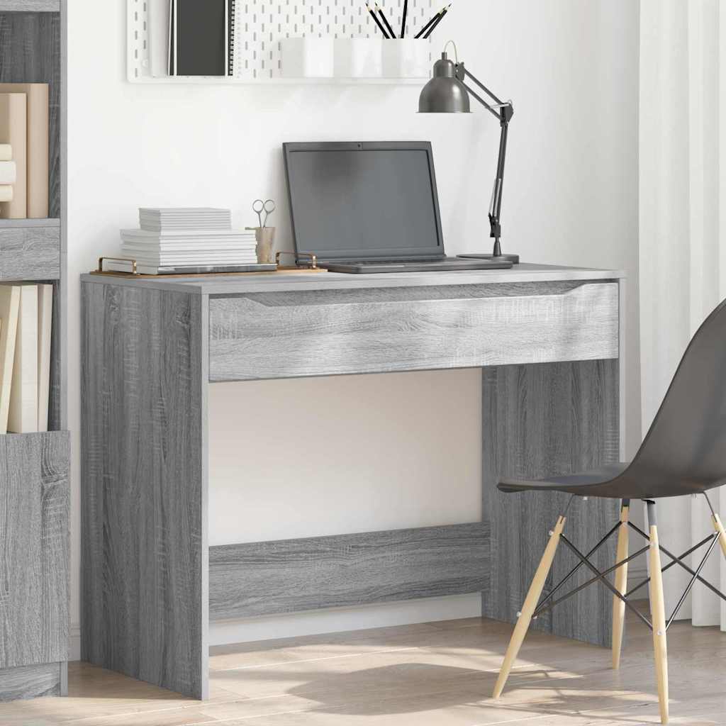 Bureau Gris Sonoma 100 x 50 x 78 cm Bois d'ingénierie - XIOS