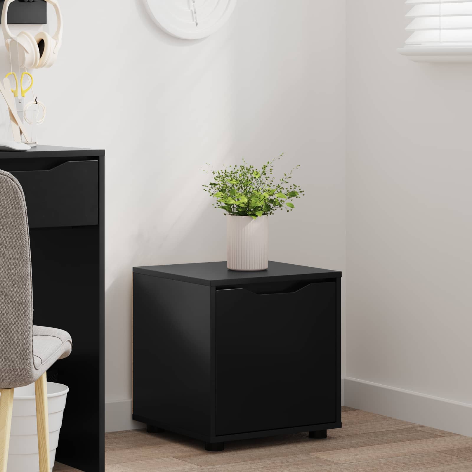 Cabinet de salle de bain Noir 40,5 x 40 x 44 cm - XIOS