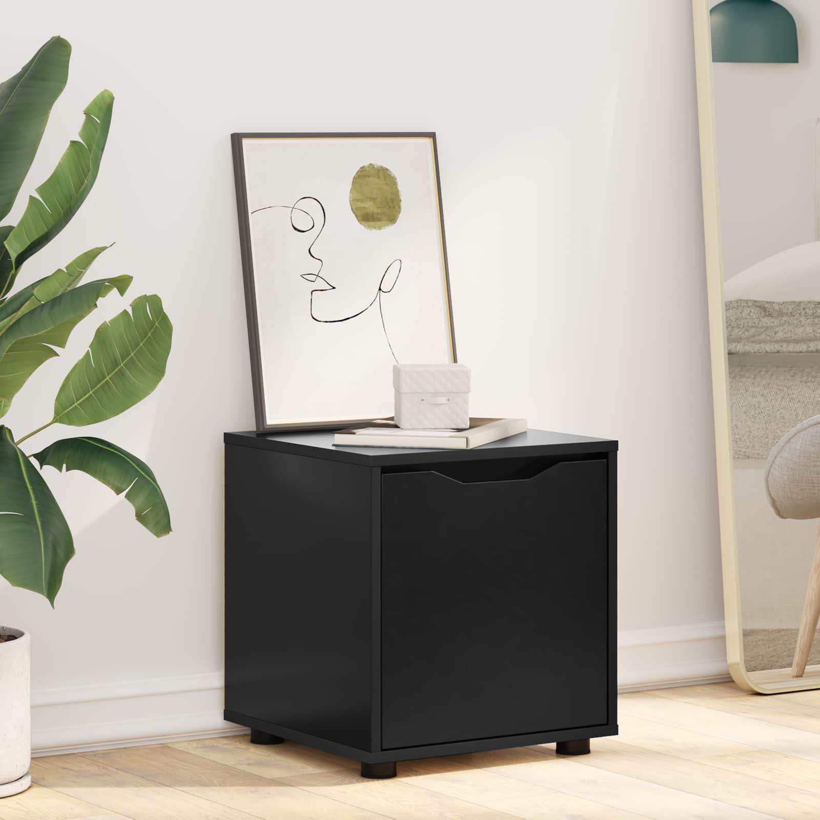 Cabinet de salle de bain Noir 40,5 x 40 x 44 cm - XIOS