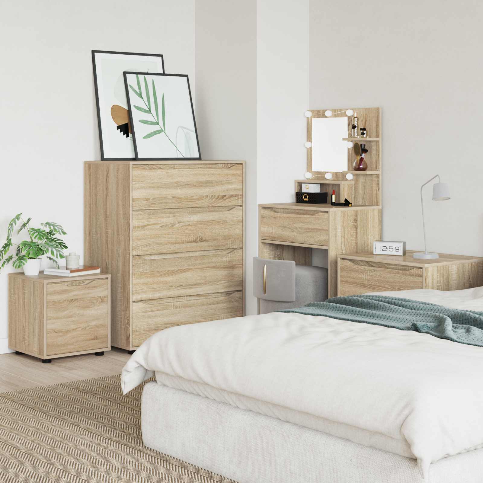 Cabinet de salle de bain Chêne Sonoma 40,5 x 40 x 44 cm - XIOS