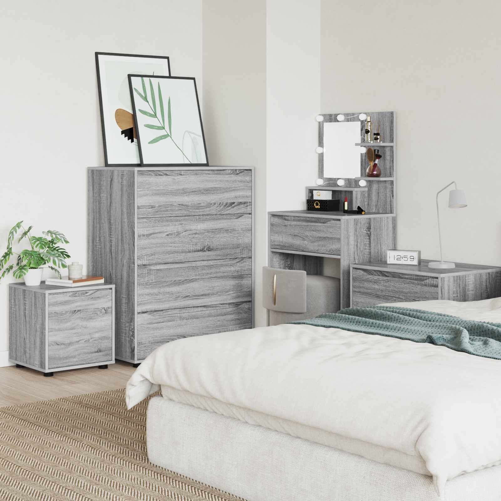 Cabinet de salle de bain Gris Sonoma 40,5 x 40 x 44 cm - XIOS