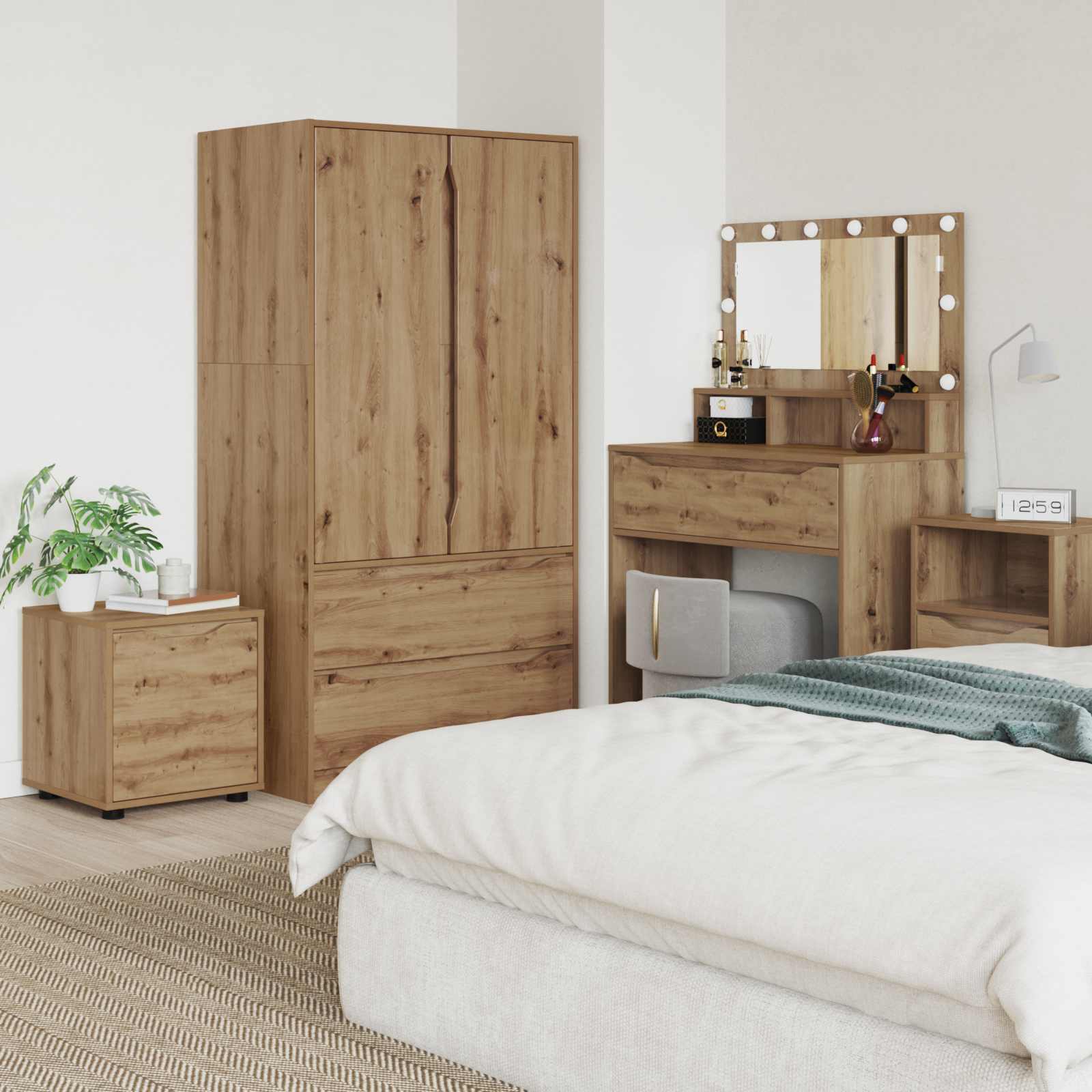 Cabinet de salle de bain 40,5 x 40 x 44 cm Bois d'ingénierie - XIOS