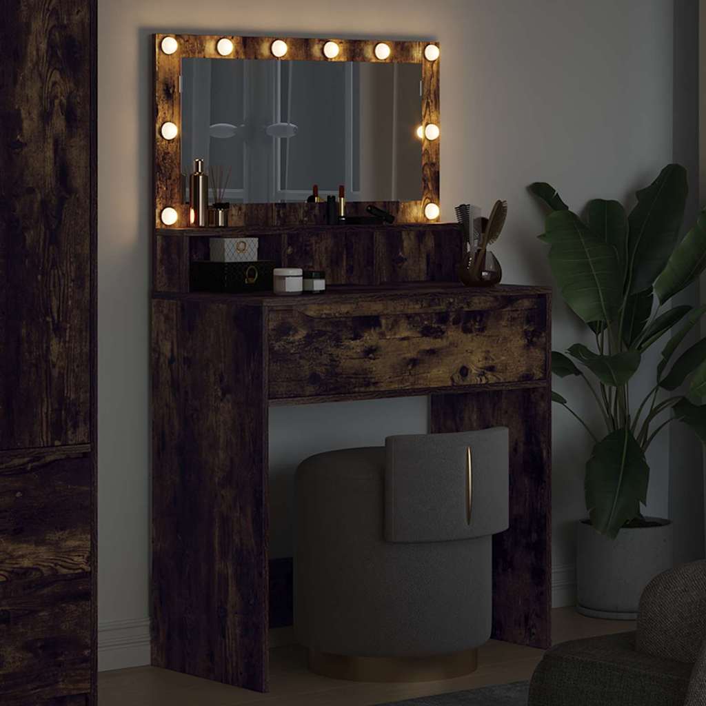 Tables de maquillage pour chambre Chêne fumé 80 x 39,6 x 135 cm - XIOS