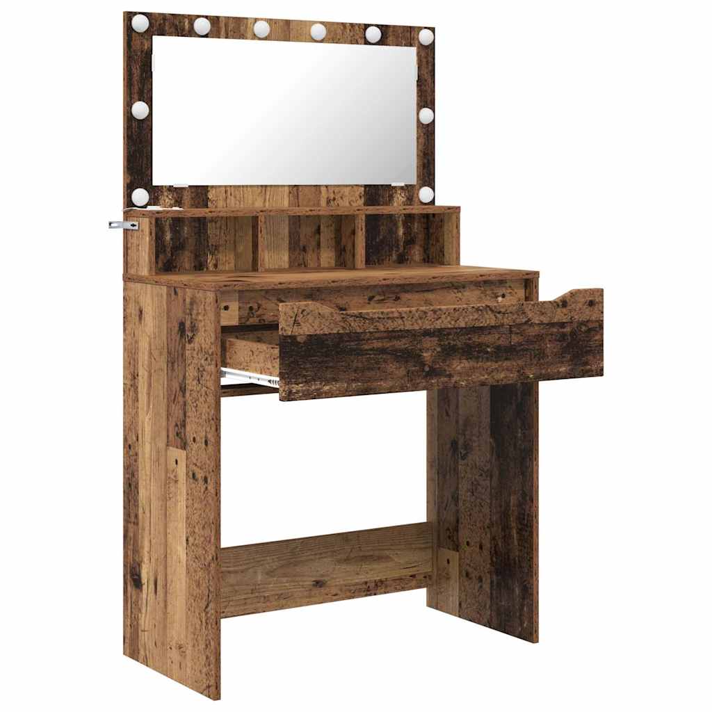 Tables de maquillage pour chambre avec tiroir Bois Ancien - XIOS