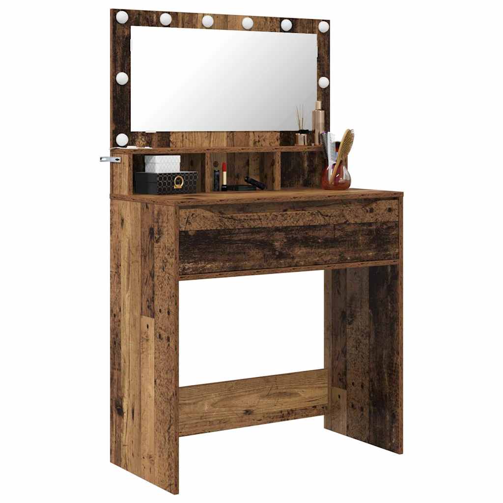 Tables de maquillage pour chambre avec tiroir Bois Ancien - XIOS