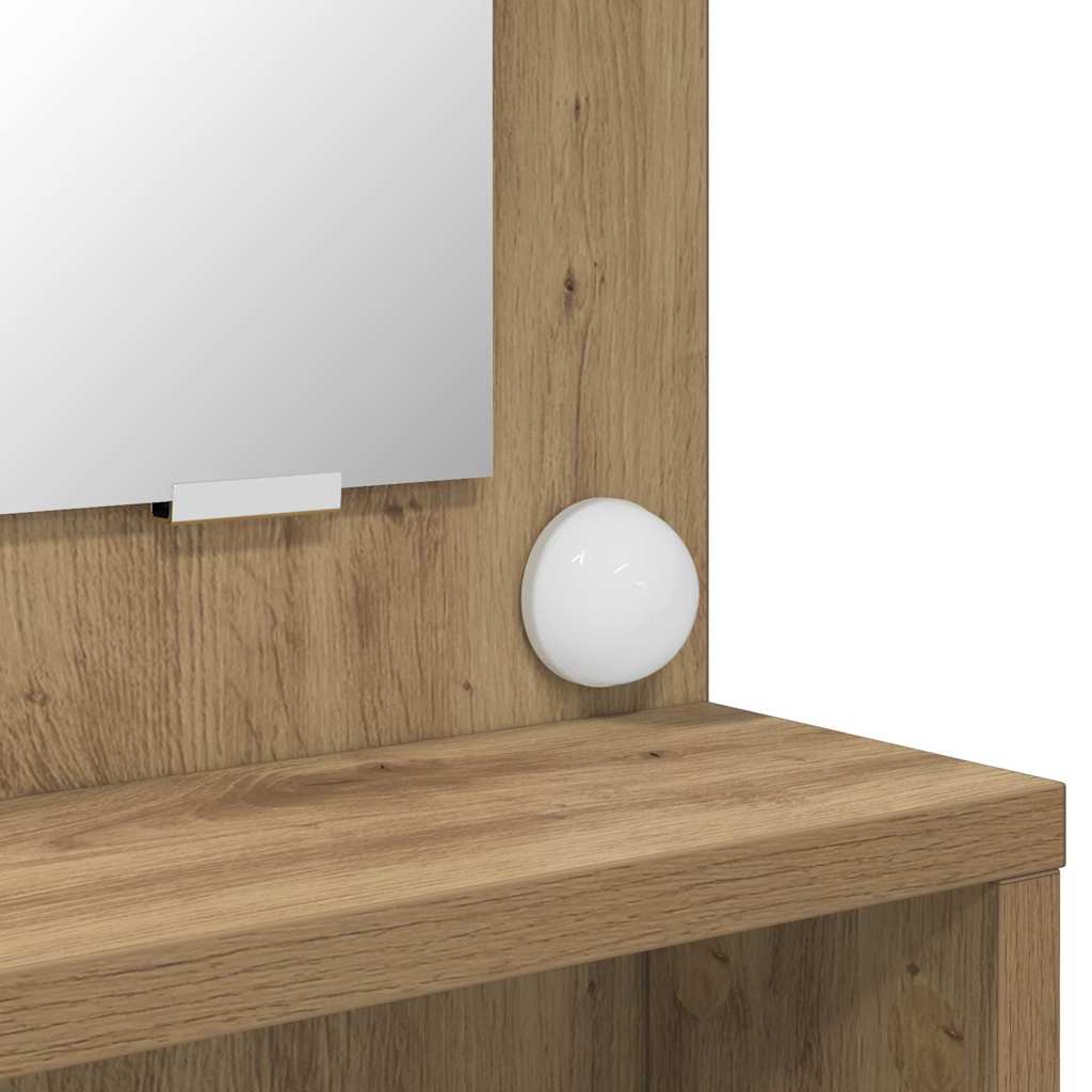 Tables de maquillage pour chambre avec tiroir Chêne artisanal - XIOS