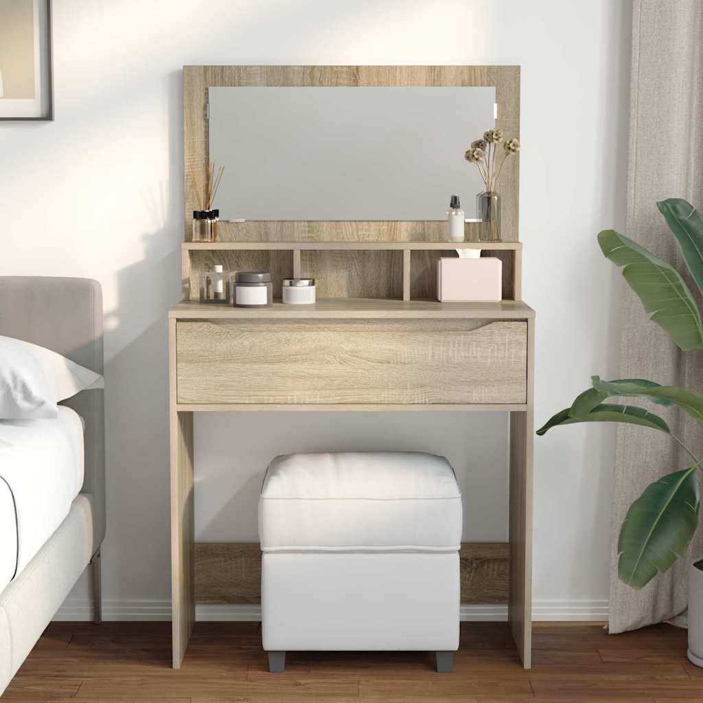 Tables de maquillage pour chambre avec tiroir Chêne Sonoma - XIOS