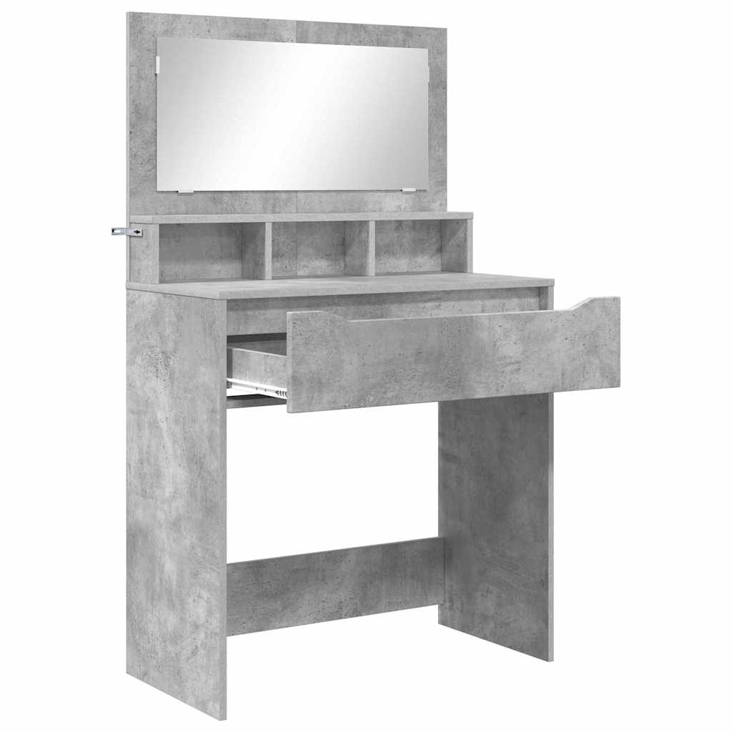 Tables de maquillage pour chambre Gris béton 80 x 39,6 x 135 cm - XIOS