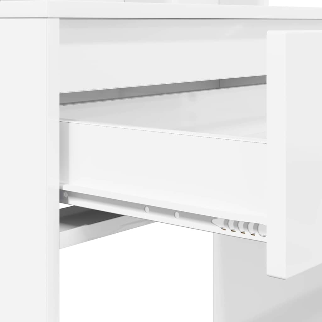 Tables de maquillage pour chambre avec tiroir Blanc brillant - XIOS