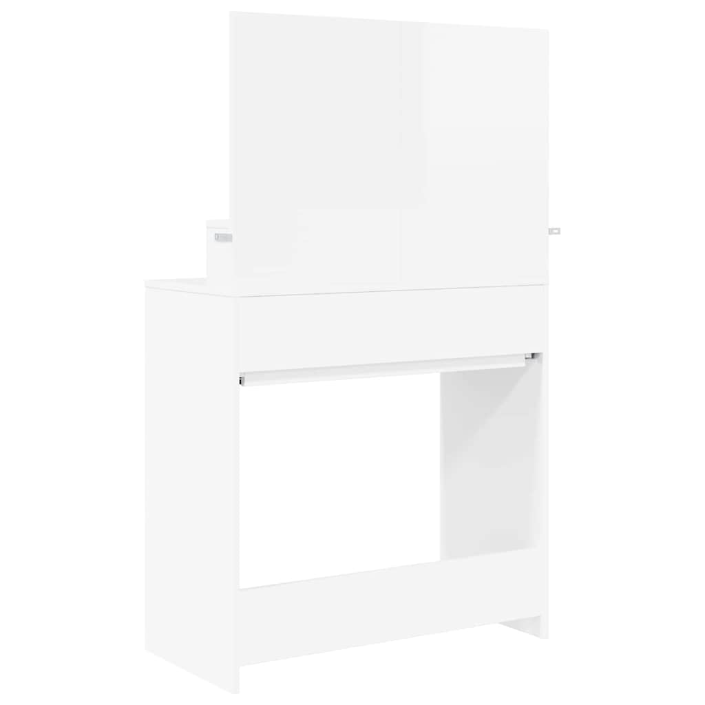 Tables de maquillage pour chambre avec tiroir Blanc brillant - XIOS