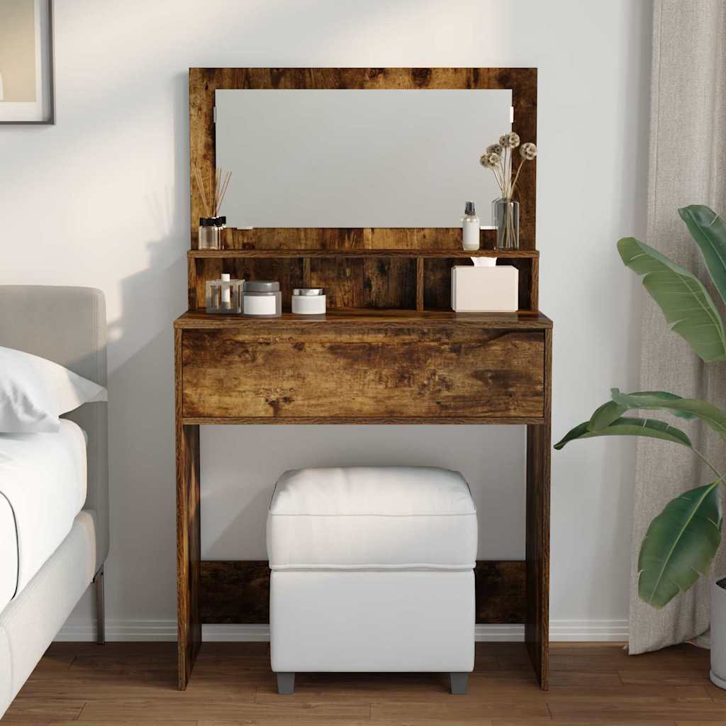Tables de maquillage pour chambre Chêne fumé 80 x 39,6 x 135 cm - XIOS