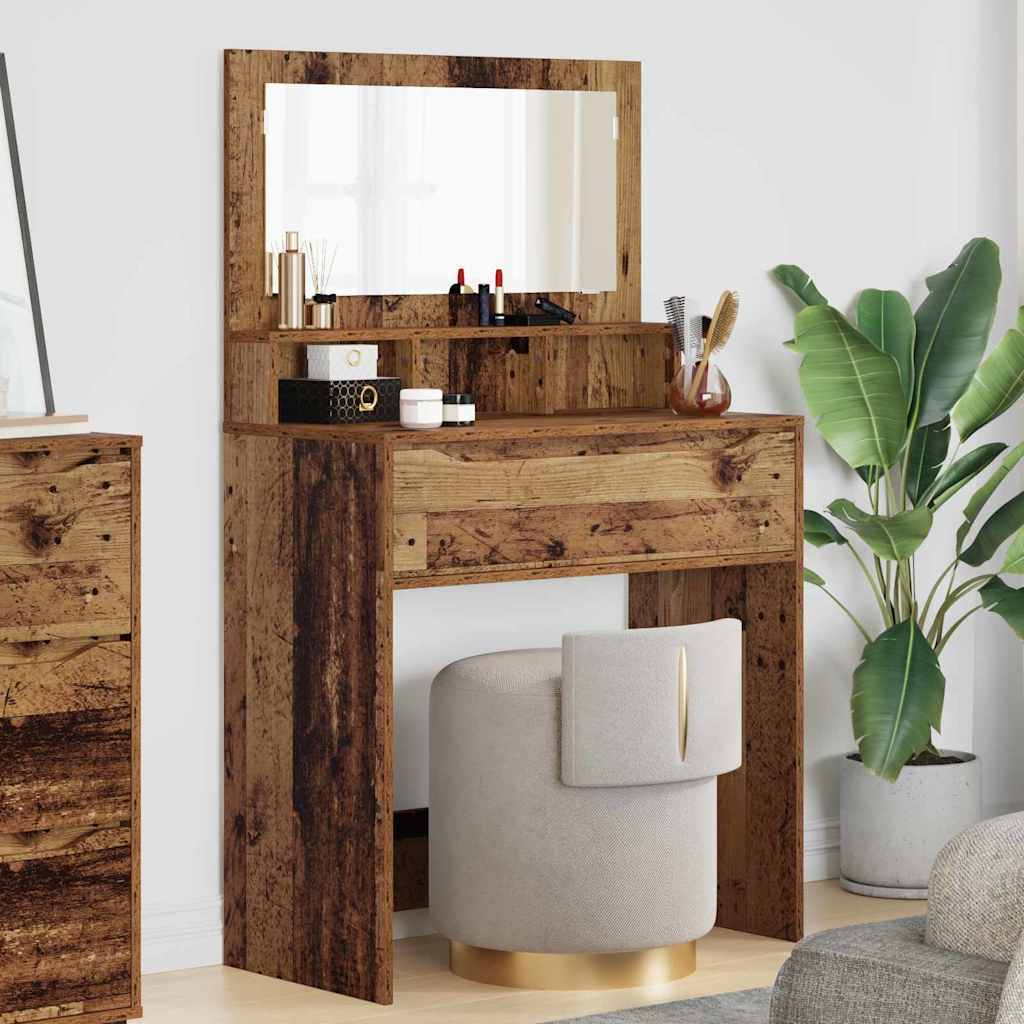 Tables de maquillage pour chambre avec tiroir Bois Ancien - XIOS