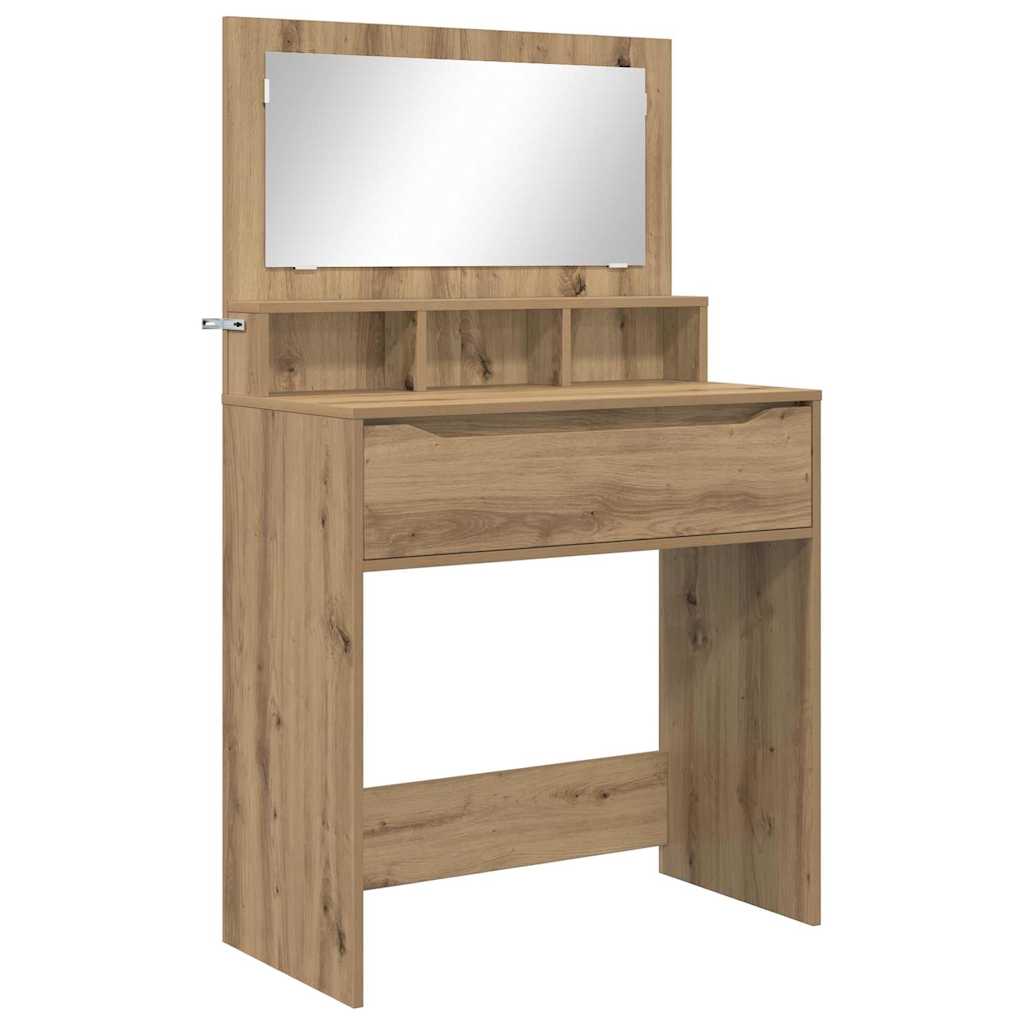 Tables de maquillage pour chambre avec tiroir Chêne artisanal - XIOS
