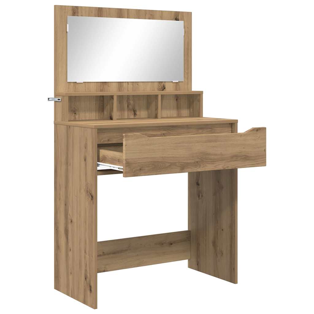 Tables de maquillage pour chambre avec tiroir Chêne artisanal - XIOS