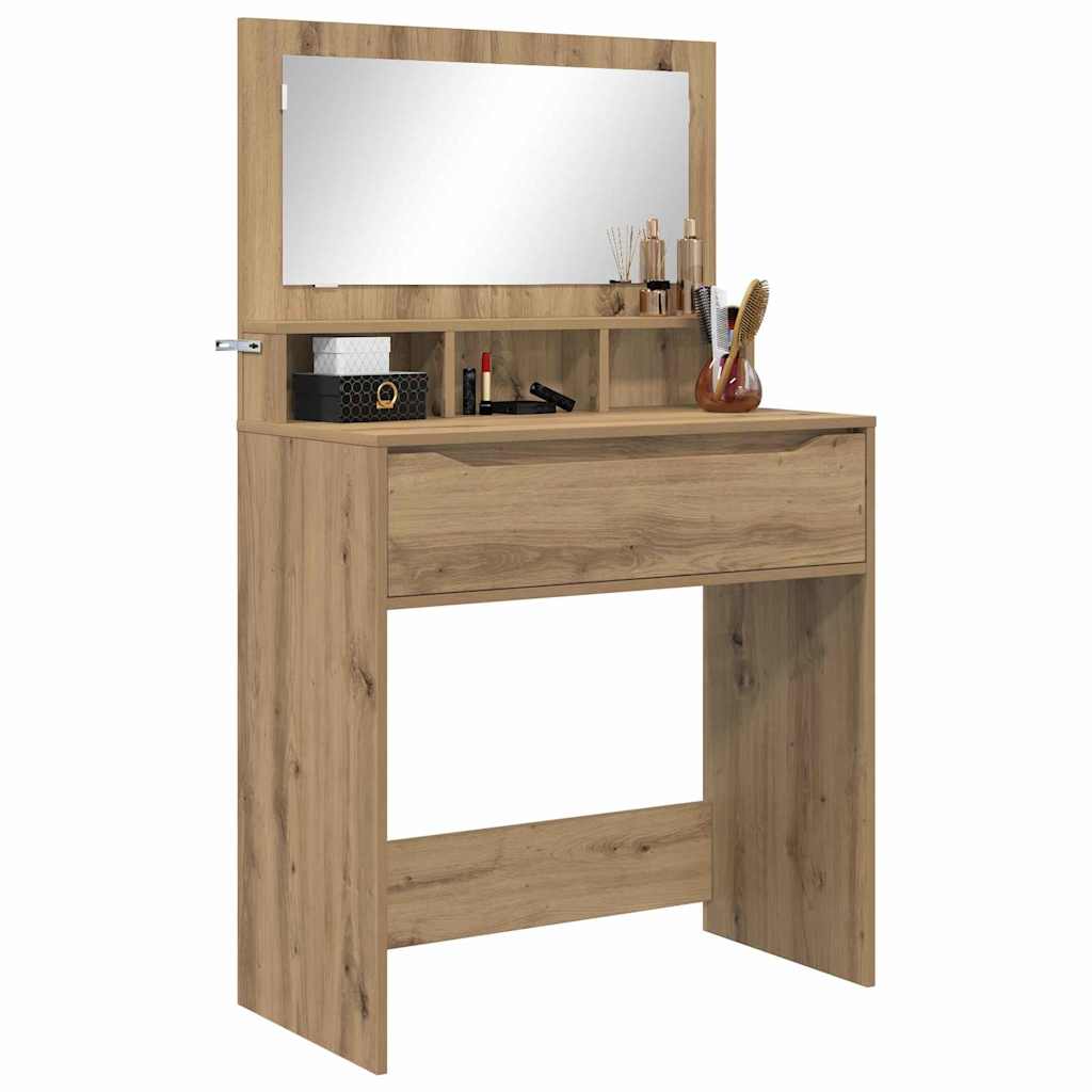 Tables de maquillage pour chambre avec tiroir Chêne artisanal - XIOS