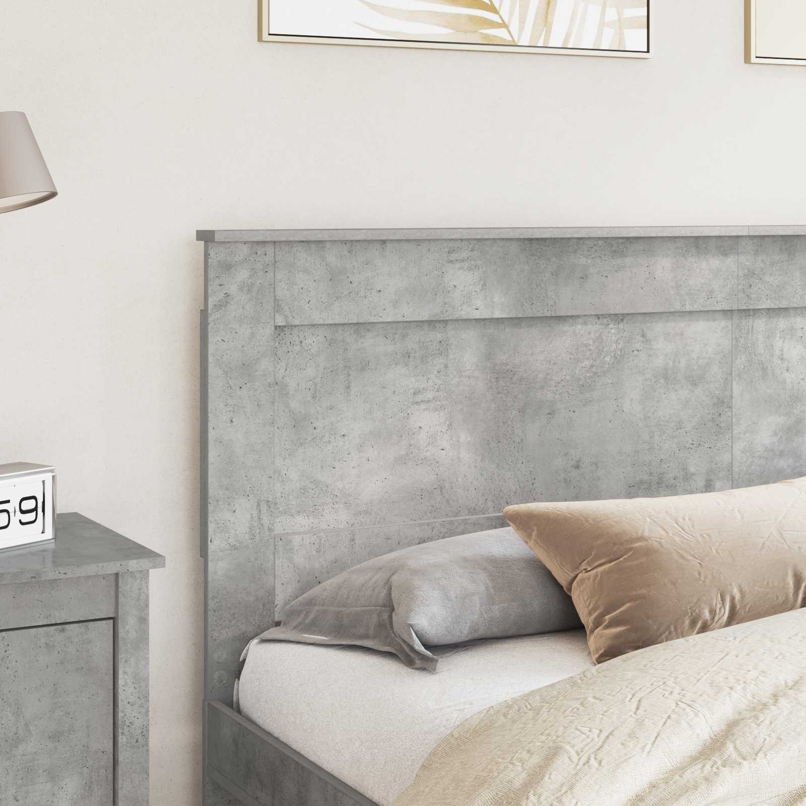 Tête de lit Gris béton 180 cm Bois d'ingénierie - XIOS