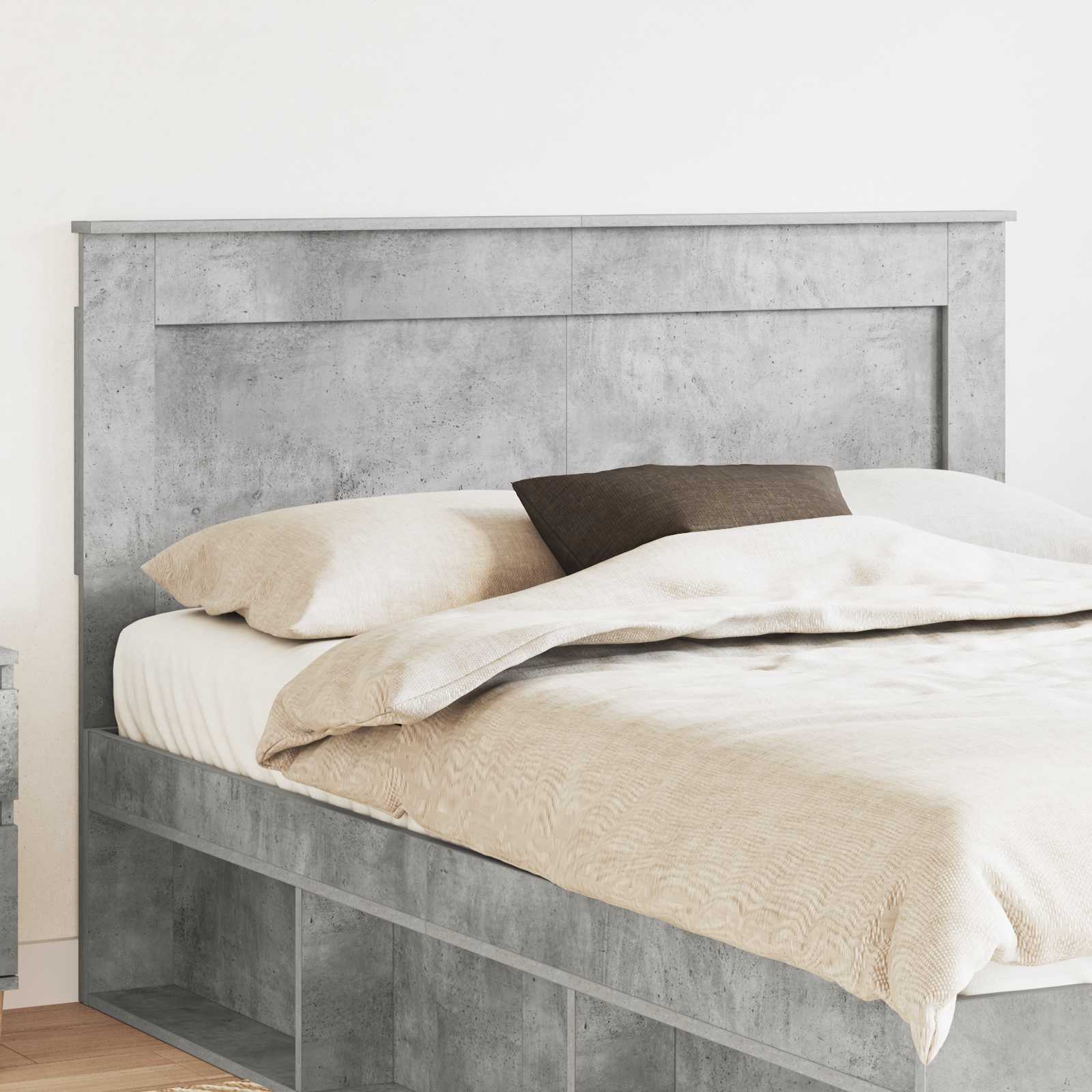 Tête de lit Gris béton 150 cm Bois d'ingénierie - XIOS