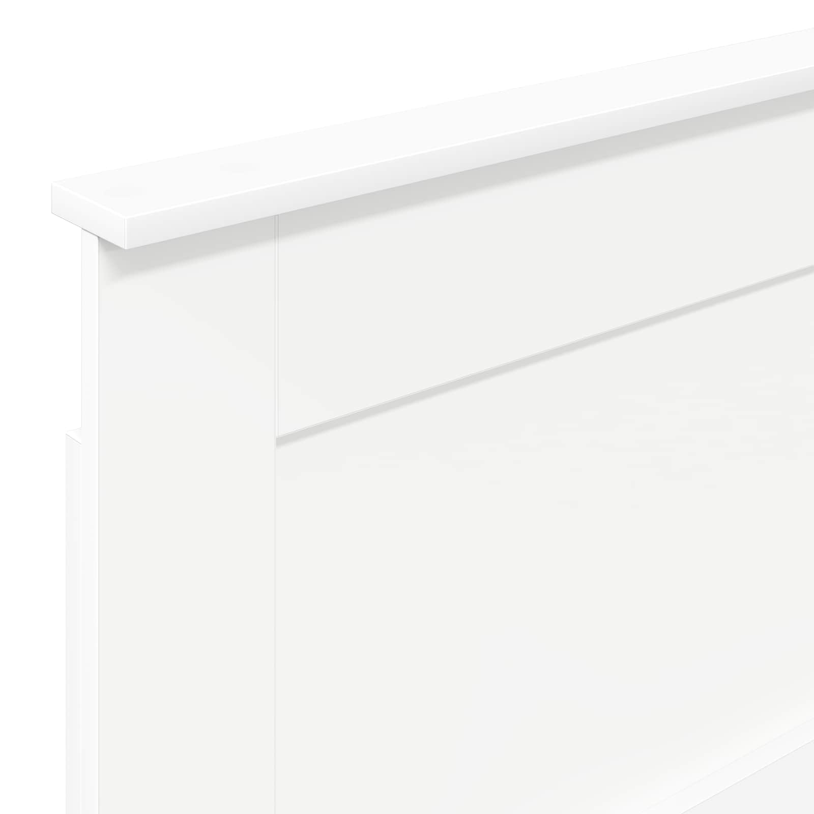 Tête de lit avec tête de lit Blanc 80 cm Bois d'ingénierie