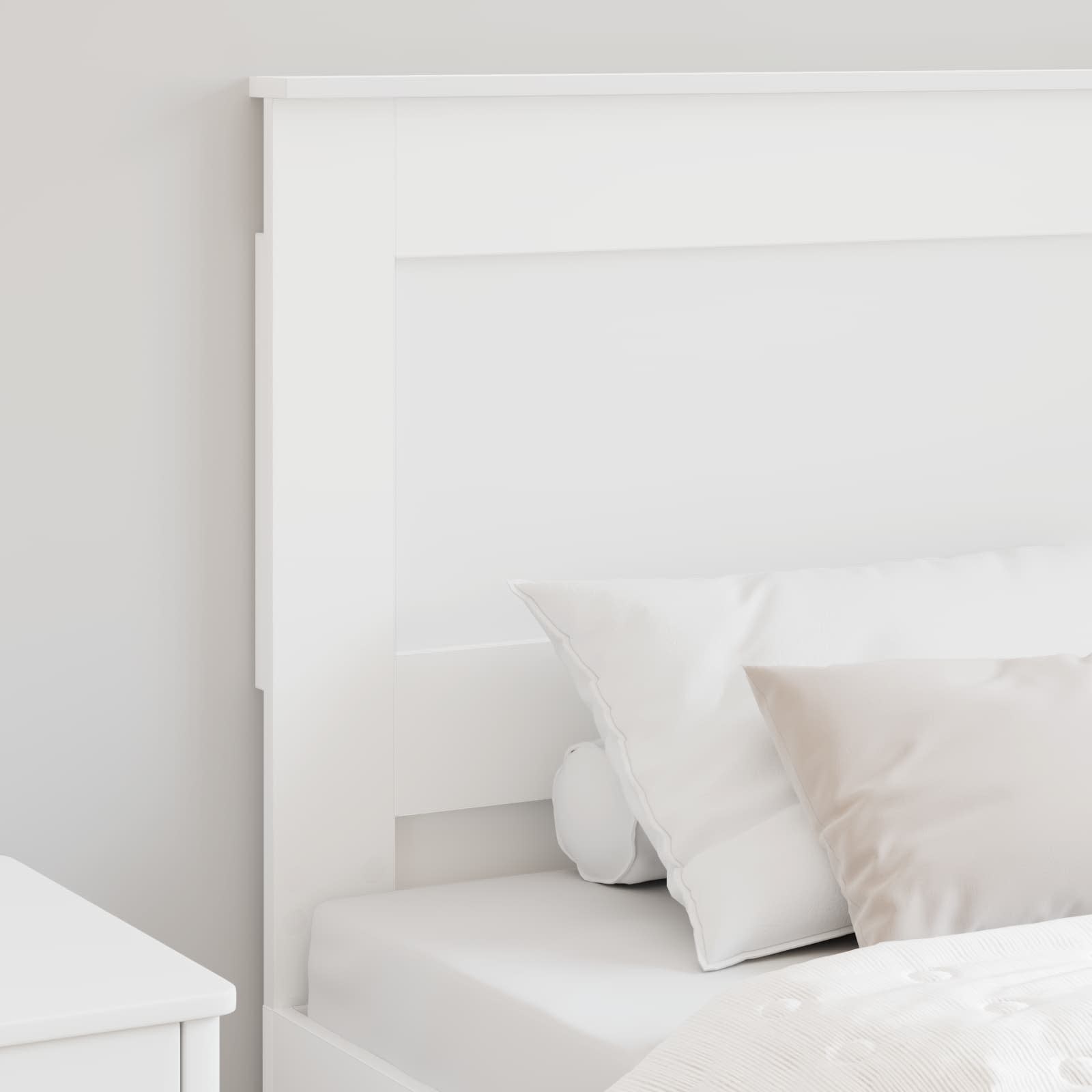 Tête de lit avec tête de lit Blanc 80 cm Bois d'ingénierie