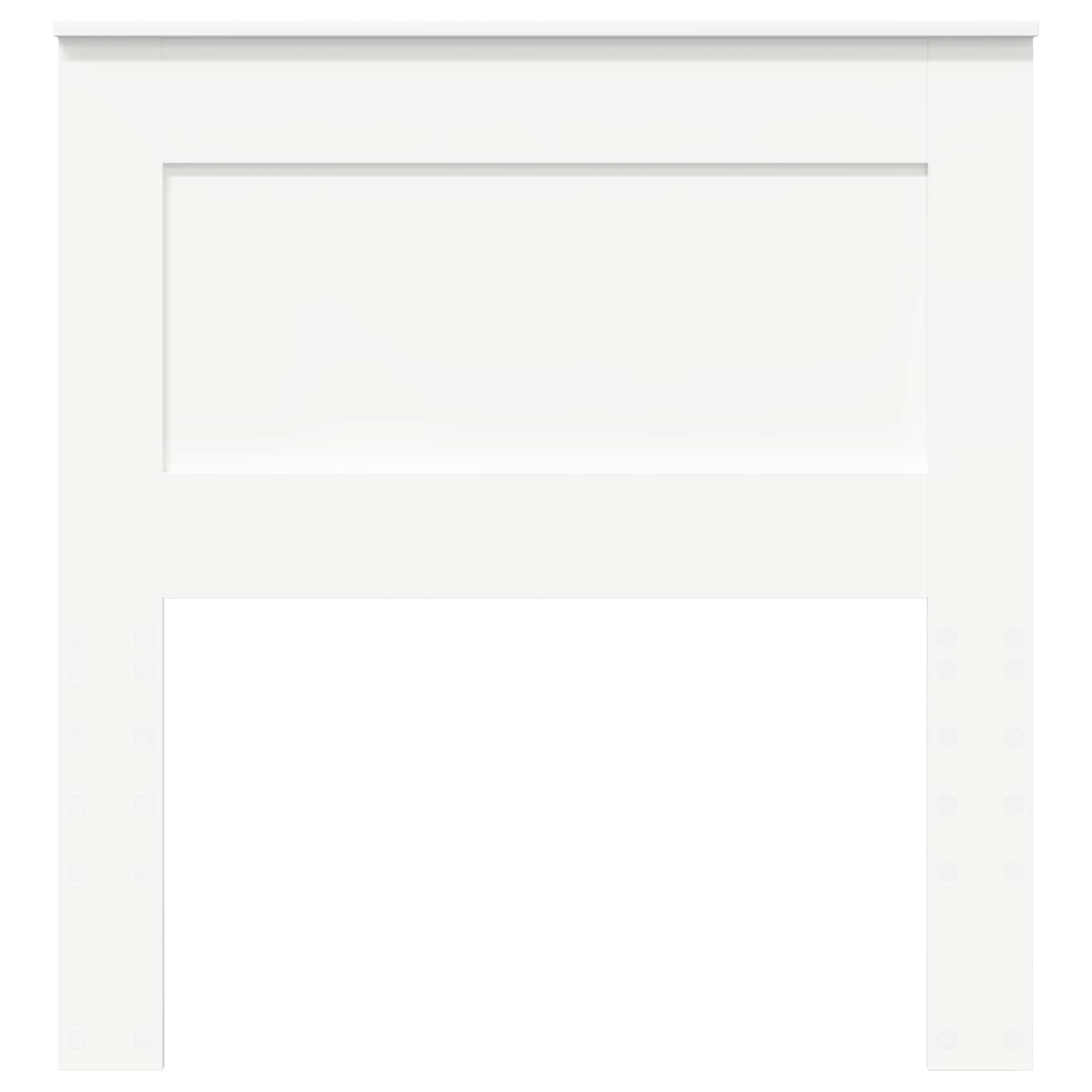 Tête de lit avec tête de lit Blanc 80 cm Bois d'ingénierie