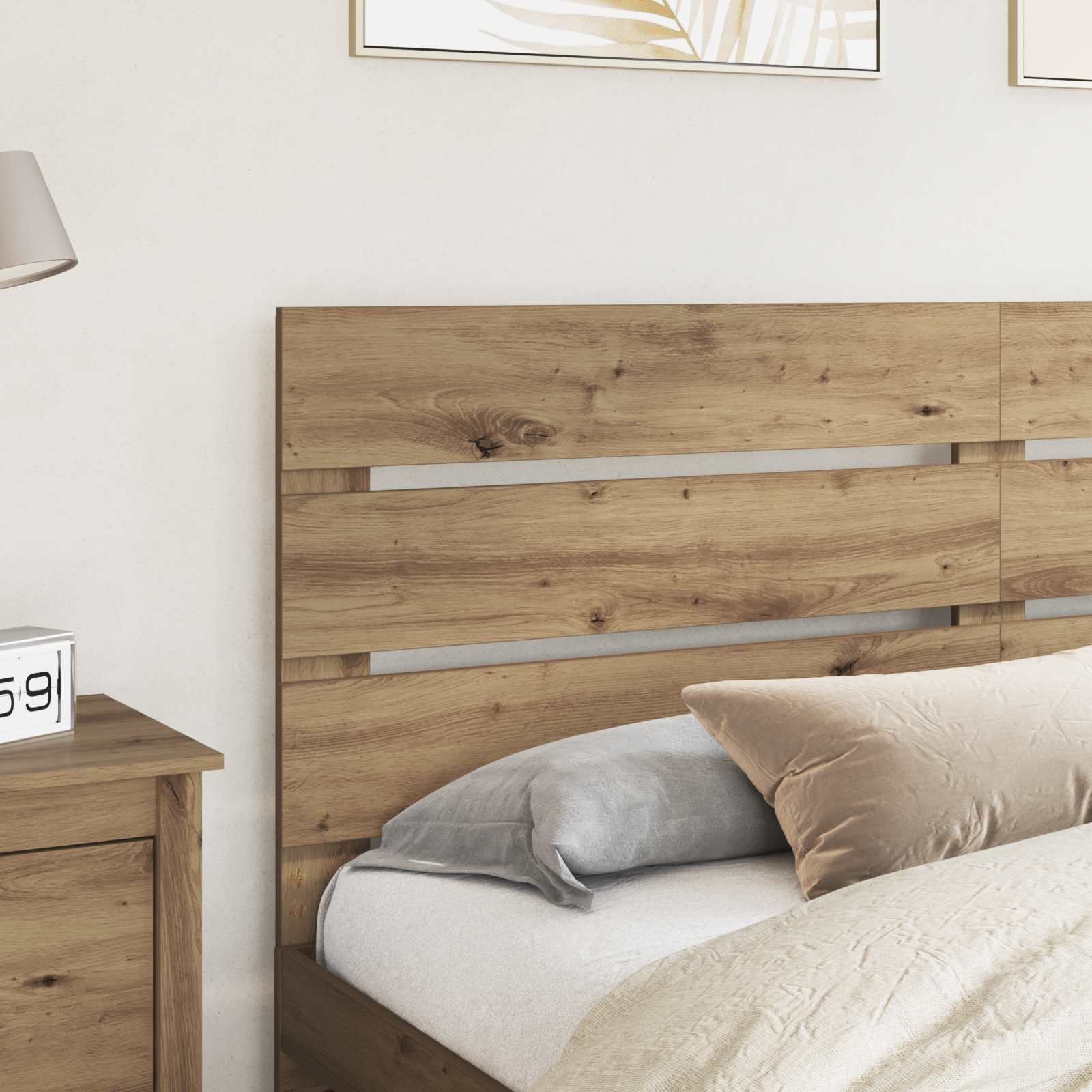 Tête de lit Chêne artisanal Bois d'ingénierie - XIOS