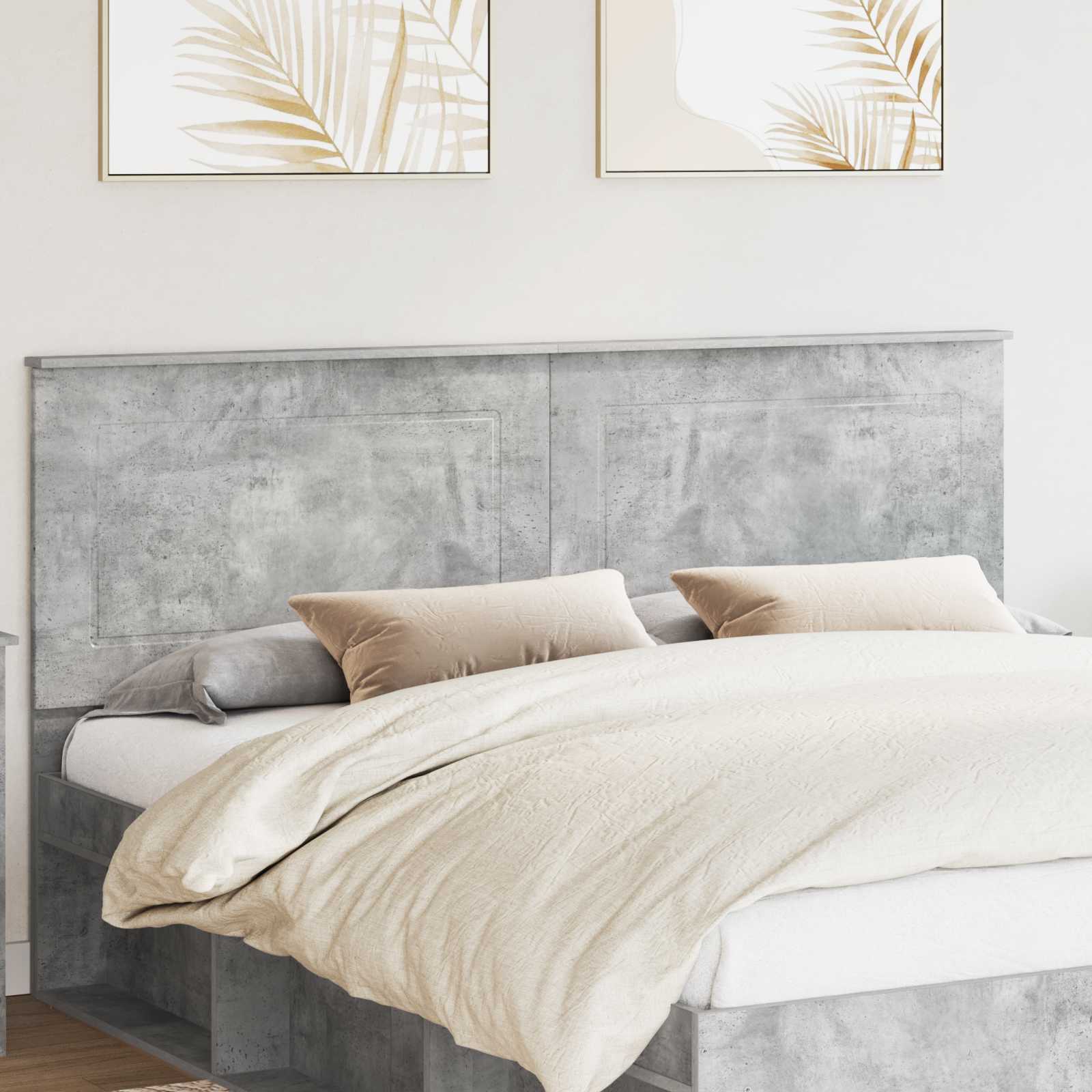 Tête de lit Gris béton 200 cm Bois d'ingénierie - XIOS