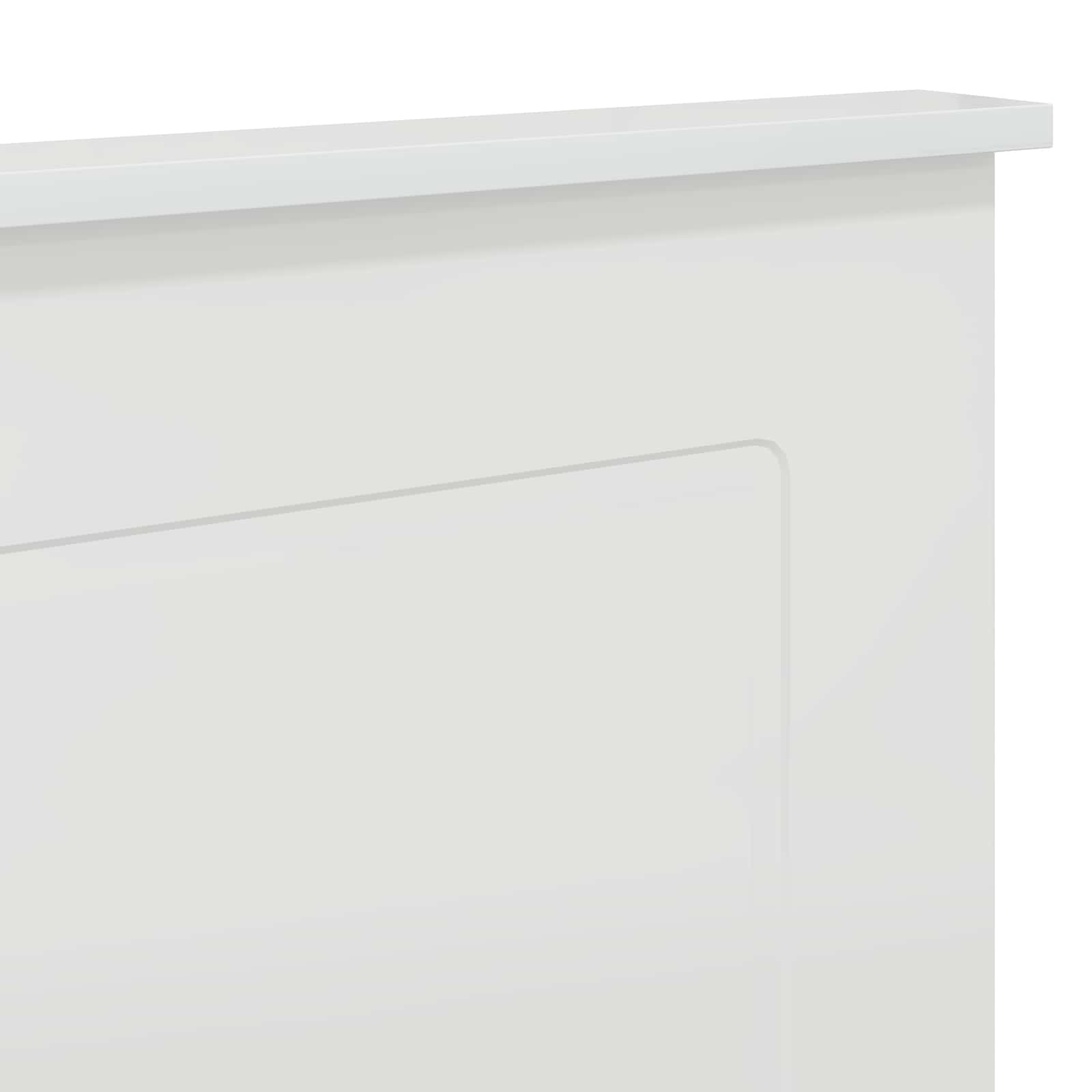 Tête de lit Blanc brillant 140 cm Bois d'ingénierie - XIOS
